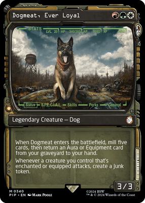 Dogmeat, Ever Loyal (Showcase) card from Universes Beyond: Fallout