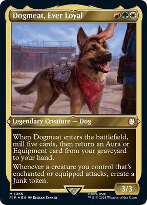 Dogmeat, Ever Loyal (Display Commander) - Thick Stock card from Universes Beyond: Fallout