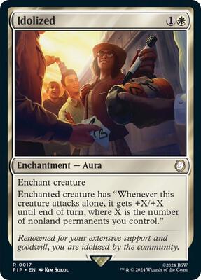Idolized card from Universes Beyond: Fallout