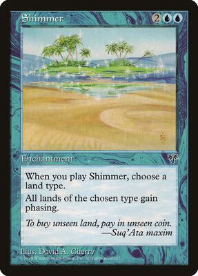 Shimmer card from Mirage