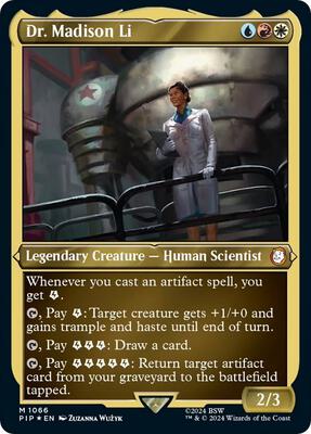 Dr. Madison Li (Display Commander) - Thick Stock card from Universes Beyond: Fallout