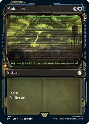 Radstorm (Showcase) card from Universes Beyond: Fallout
