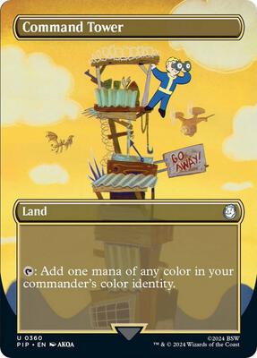Command Tower (Borderless) card from Universes Beyond: Fallout