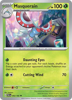 Masquerain card from SV04: Paradox Rift
