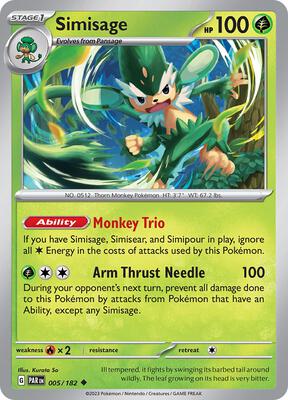 Simisage card from SV04: Paradox Rift
