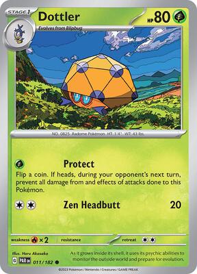 Dottler - 011/182 card from SV04: Paradox Rift