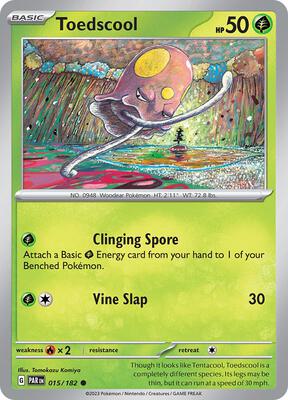 Toedscool - 015/182 card from SV04: Paradox Rift