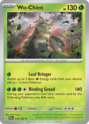 Wo-Chien card from SV04: Paradox Rift