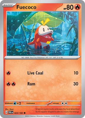 Fuecoco card from SV04: Paradox Rift