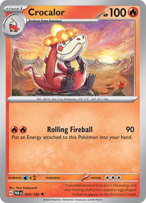 Crocalor card from SV04: Paradox Rift