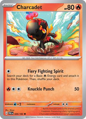 Charcadet - 026/182 card from SV04: Paradox Rift