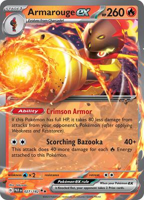 Armarouge ex card from SV04: Paradox Rift