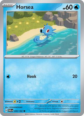 Horsea card from SV04: Paradox Rift
