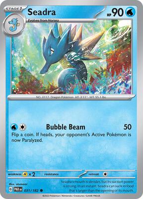 Seadra card from SV04: Paradox Rift
