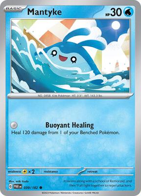 Mantyke - 039/182 card from SV04: Paradox Rift
