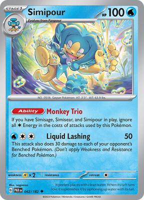 Simipour card from SV04: Paradox Rift