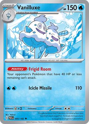 Vanilluxe card from SV04: Paradox Rift