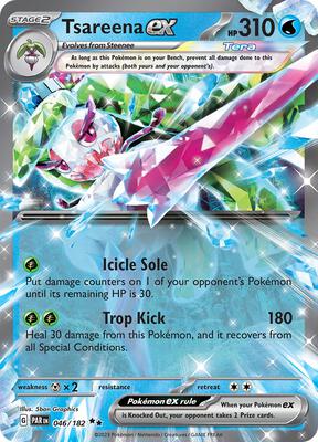 Tsareena ex - 046/182 card from SV04: Paradox Rift