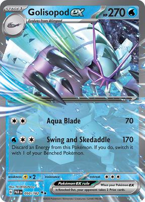 Golisopod ex - 050/182 card from SV04: Paradox Rift
