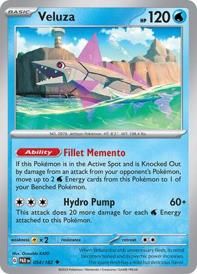 Veluza - 054/182 card from SV04: Paradox Rift