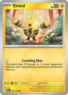 Elekid card from SV04: Paradox Rift