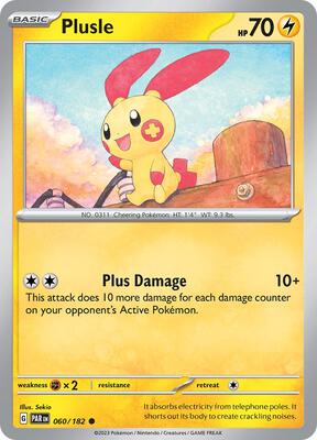 Plusle - 060/182 card from SV04: Paradox Rift