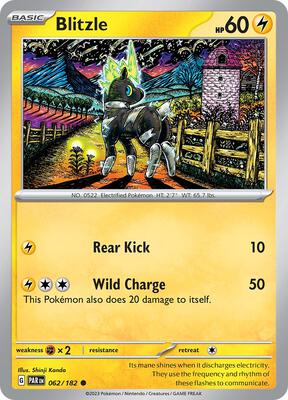 Blitzle - 062/182 card from SV04: Paradox Rift