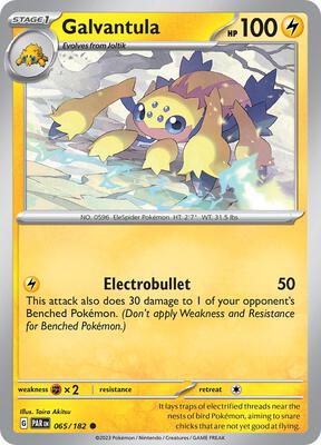 Galvantula card from SV04: Paradox Rift