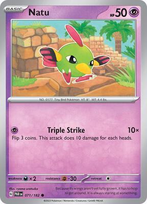 Natu card from SV04: Paradox Rift