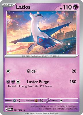 Latios card from SV04: Paradox Rift