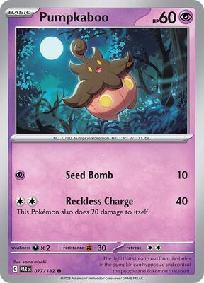 Pumpkaboo card from SV04: Paradox Rift