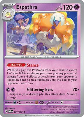 Espathra - 081/182 card from SV04: Paradox Rift