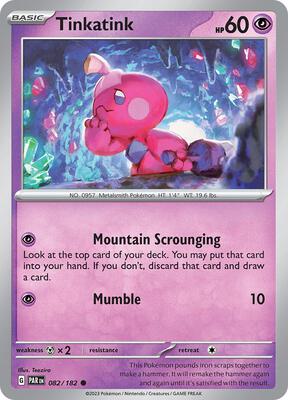 Tinkatink - 082/182 card from SV04: Paradox Rift