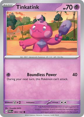 Tinkatink - 083/182 card from SV04: Paradox Rift
