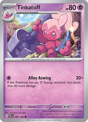Tinkatuff card from SV04: Paradox Rift