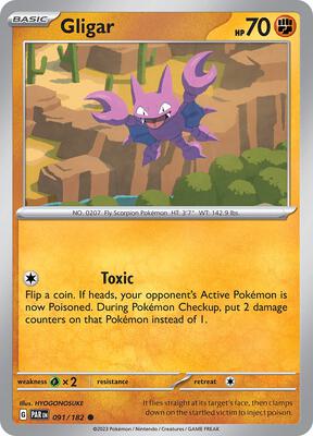 Gligar card from SV04: Paradox Rift