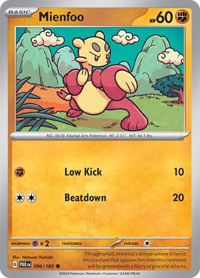 Mienfoo card from SV04: Paradox Rift