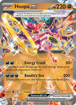 Hoopa ex card from SV04: Paradox Rift