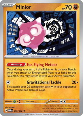Minior - 099/182 card from SV04: Paradox Rift