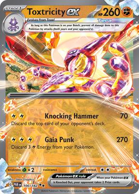 Toxtricity ex card from SV04: Paradox Rift