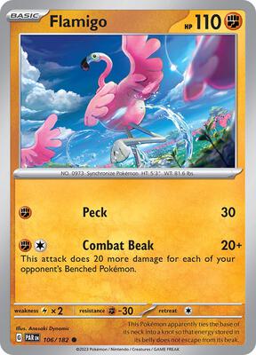 Flamigo card from SV04: Paradox Rift