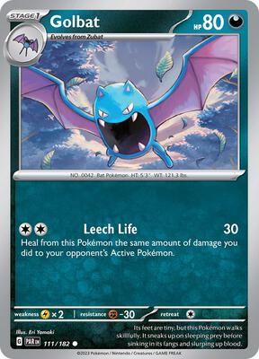 Golbat card from SV04: Paradox Rift