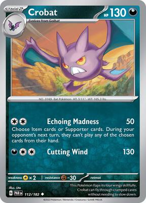 Crobat card from SV04: Paradox Rift