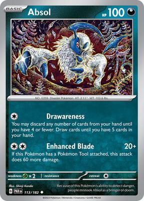 Absol card from SV04: Paradox Rift