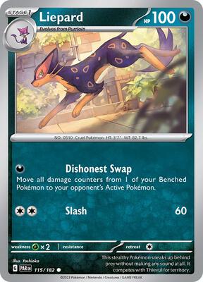 Liepard card from SV04: Paradox Rift