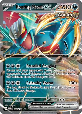 Roaring Moon ex card from SV04: Paradox Rift
