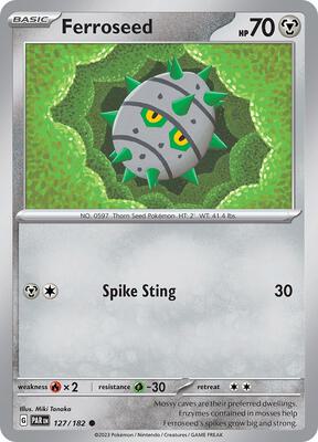 Ferroseed card from SV04: Paradox Rift