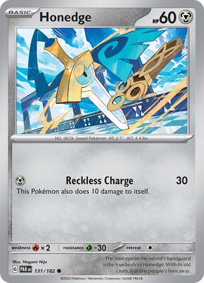 Honedge - 131/182 card from SV04: Paradox Rift