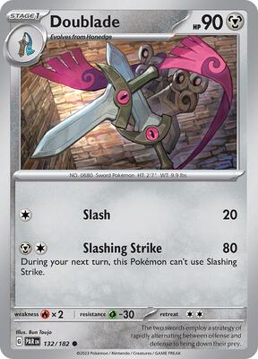 Doublade - 132/182 card from SV04: Paradox Rift