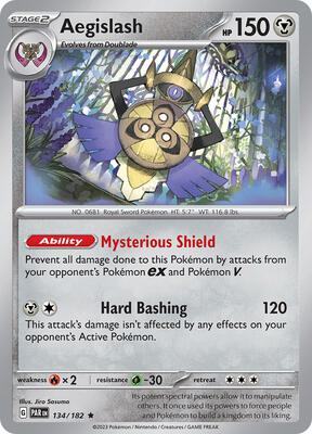 Aegislash - 134/182 card from SV04: Paradox Rift